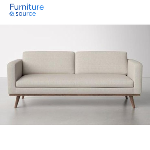 Canapé en bois de style scandinave haut de gamme - Meubles de salon confortables avec tissu durable - Vente en gros - Product Image 1