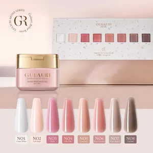 GULAURI 2024 New Nude 9 Colors Jelly Extension Gel Polish Lacquer Acrylic Gel Hard Long Lasting Builder Jelly Gel