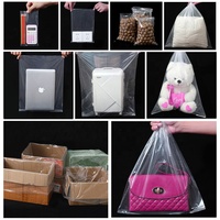 Grands sacs plats en PE plastique transparents, imperméables, anti-poussière, pour l'emballage d'appareils électriques et de meubles