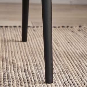 DB Midcentury Modern Farmhouse <b>Spindle</b> Back Dining <b>Chairs</b> Set 2 Black Solid PU Leather for Living Room Restaurant Home Office - Product Image 5