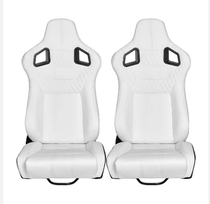 Hot Selling Universal Reclinable Black PVC Carbon Look Leather Bucket <strong>Racing</strong> <strong>Seats</strong> AC <strong>Cobra</strong> 1997-2000 1061 Series - Product Image 2