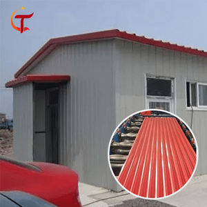 Hojas de techo de acero corrugado galvanizado prepintado de color RAL Placa de azulejo de metal de techo de aluminio Certificado ASTM - Product Image 2