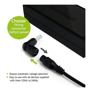 Alimentatore universale Multi <b>plug</b> TOGETHER ON Black 95W FAU17610 - Product Image 4