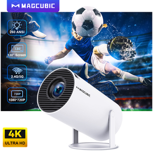 Proyector LED LCD de 650 Lúmenes 720P con Android 11 TV Box, Pantalla Portátil Inteligente para el Hogar HY300Pro - Product Image 1