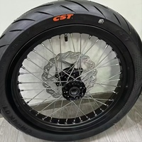 Pneu de motocross Surron Ultra Bee 17'' 100/80-17 130/70-17, jeu de jantes en alliage Supermoto avec pneus CST Street en stock