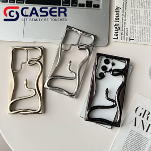 Matte Hollow-out rắn 3D sang trọng trường hợp điện thoại cá nhân hoá tùy chỉnh mạ điện điện thoại di động Trường hợp đối với Samsung S25 S24 siêu - Product Image 5