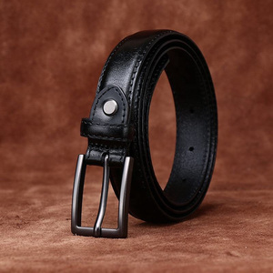 Cinturón de cuero sintético para mujer, cinturón de béisbol ajustable con hebilla de aleación, cinturón de cuero genuino - Product Image 4