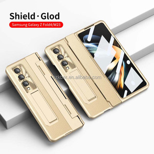 <span class=keywords><strong>Coque</strong></span> de protection pliable anti-traces de doigts et anti-huile <span class=keywords><strong>pour</strong></span> Samsung <span class=keywords><strong>Galaxy</strong></span> <span class=keywords><strong>Z</strong></span> <span class=keywords><strong>Fold</strong></span> <span class=keywords><strong>3</strong></span> 4 5 6 avec lentille en grain CD - Product Image 4