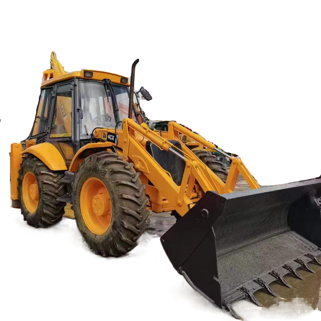 Most Popular Well Sold JCB 4 Wheel Drive Front End Backhoe Loader Second Handed JCB4CX for Sale