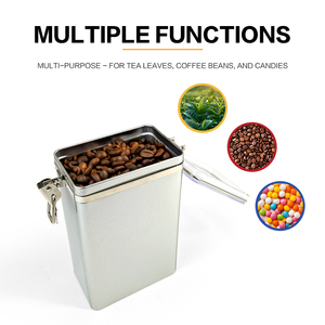 JYB Lata de Metal en Polvo con Logotipo Personalizado Impreso, Caja de Almacenamiento de Alimentos con Cierre Hermético, <span class=keywords><strong>1kg</strong></span> - Product Image 6