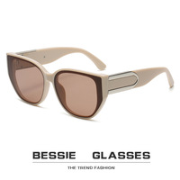 2025 nouvelles lunettes de soleil UV400 plein cadre oeil de chat style unisexe Style européen américain extérieur rue battre lunettes