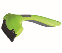 Brosse de toilettage pour animaux de compagnie à prix d'usine en gros - Brosse ergonomique pour chien et chat - Râteau à sous-koirage en acier inoxydable