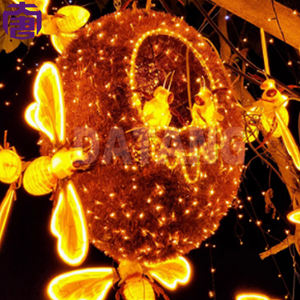 Iluminación LED para jardín con forma de colmena, luz nocturna navideña 3D para decoración de parques y fiestas. - Product Image 6