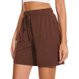 Shorts de pyjama personnalisés pour femmes, doux et confortables, pour l'été, avec cordon de serrage et poches - Product Image 1