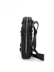 Sac de Poitrine Homme en Cuir Véritable Style Décontracté – Best-seller – Sac à Bandoulière Quotidien en Cuir d'<span class=keywords><strong>Os</strong></span> de Crocodile Siamais - Product Image 4