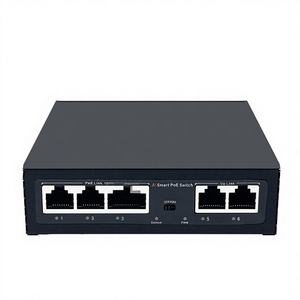 Switch PoE Industrial de 4 Puertos con Detección AI y Uplink, 100M, Precio de Fábrica Económico - Product Image 1