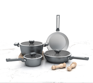 New Arrival Non Stick Cookware Sets Customized Aluminum Kitchen <strong>Utensil</strong> <strong>Pots</strong> and Pans Suit Factory Direct Sale - Product Image 2