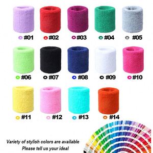 Custom Logo Breathable Cotton Wrist Sweatbands Sports Tennis Sweat Absorbent Support with Protection Customizable - Product Image 3