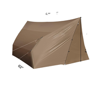 Pour la vente en gros : Tente de camping pliable imperméable en tissu Oxford (plus de 3000 mm) avec impression de motifs, utilisable comme abri de pluie ou bâche.