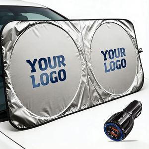 Wholesale Custom Logo Windscreen Car Sunshade for Car Dealer Promo Business Gift Foldable Gift Wholehourse Car Sun <b>Shade</b> - Product Image 1