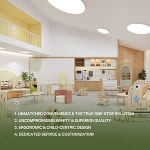 Hikeylove - Juego de Muebles Modernos de Madera para Escuela, Sala de Estar o Jardín de Infancia, <span class=keywords><strong>Escritorio</strong></span> <span class=keywords><strong>Infantil</strong></span> para Educación Temprana, Escritura y Dibujo, Cómodo - Product Image 2