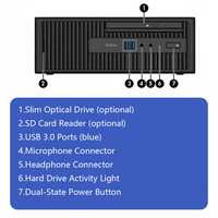 Ordinateur de bureau Barebone SFF ProDesk 400 G3 SFF 6ème génération, propre, sans rayures, grade A, testé, fonctionnel