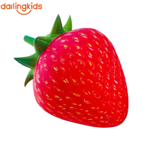 Fruits gonflables pour la publicité en plein air, ballon géant gonflable en forme de fraise pour la décoration