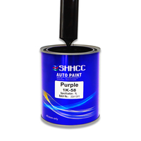 Peinture acrylique liquide violette SHHCC 1K, finition argent métallisé haute brillance, application par pulvérisation pour plastique et bateaux