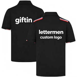 เสื้อโปโลแข่งรถพิมพ์ลายเต็มตัว รับสั่งทำโลโก้แบรนด์สปอนเซอร์ คุณภาพสูง ชุดกีฬาสีสันสดใส สำหรับทีมแข่งรถและสวมใส่ในชีวิตประจำวัน - Product Image 2