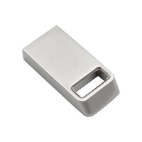 Flashdisk USB Logam Super Mini Custom Logo Grosir 8GB 16GB 32GB 64GB 128GB Kecepatan Tinggi Thumb Drive Pen Drive Hadiah