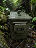 Boîte de rangement portable pour la maison, le véhicule et les voyages avec serrure à combinaison, petite boîte à munitions
