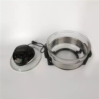 Friteuse électrique multifonctionnelle pour maison, 20l, Machine à frites, verre intelligent, visualisation, four à ondes lumineuses