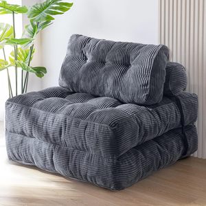 Sofá <span class=keywords><strong>Cama</strong></span> Plegable Moderno y Minimalista con Respaldo, Tapizado <span class=keywords><strong>en</strong></span> Corduroy, Cómodo para Sala de Estar, Dormitorio o Balcón - Product Image 3