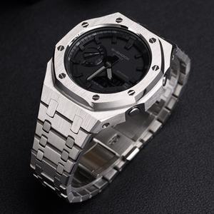 Ga2100 <b>Watch</b> <b>Case</b> Replacement Kit Farmhouse Oak 316L Stainless Steel Silicone <b>Watch</b> Band - Product Image 3