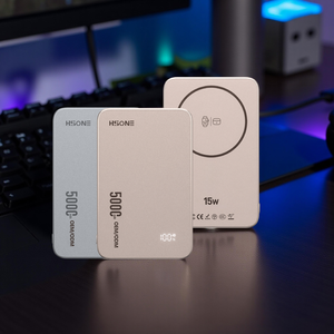 Chargeur sans fil magnétique en alliage d'aluminium F21L avec charge rapide 20W et design ultra-plat portable - Product Image 5