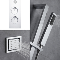 HIDEEP Jiangmen 2023 nouveau 36*12 pouces musique Led pommeau de douche pluie cascade thermostatique corps principal bouton contrôle robinet de douche