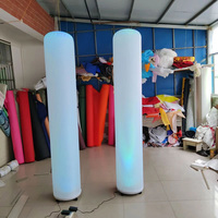 Colonne de pilier LED gonflable personnalisée pour la décoration extérieure des fêtes de mariage