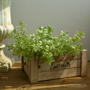 Plante Artificielle Yihua Floral Art, Fleur en Soie 39cm, Style Nordique, Décoration Maison et Hôtel, Feuilles Blanches et Vertes - Product Image 2