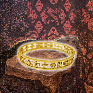 Conjunto de Anillo y Brazalete de Acero Inoxidable Plateado con Símbolo Adinkra, Inspirado en el África, Sankofa, Dwennimmen, Gye Nyame, Espiritual, para Mujer - Product Image 2