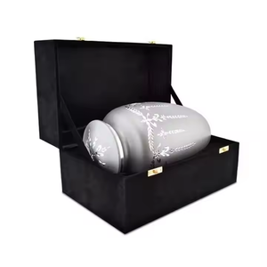 High Quality Aluminium Cremation Urn for Adults Top Countertop Decor; Pretty Color Metal Human Ashes Funeral Supplies - Product Image 2