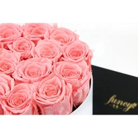 Boîte de roses éternelles artisanales Infinity, petite, luxueuse, écologique, fleurs réalistes, décoration pour mariages, Saint-Valentin