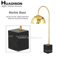 Huadison Restaurant Hôtel Fournitures Lampe Chauffante Infrarouge De Luxe Or Réchauffeur De Nourriture Lampe