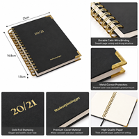 Individuelles Fitness-Wellness-Tagebuch A5 Hardcover Leder Tagesplaner Workout-Notizbuch mit Fadenbindung Geschenkset mit Druck