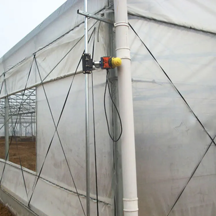 24v 150w elettrico pellicola elettrica avvolgitore pellicola avvolgitore Multi-span agricoltura serra accessori attrezzature serra