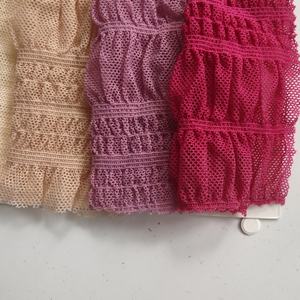 Tela de LICRA de malla con agujeros de secado rápido de nailon Jacquard de alta elasticidad para sujetador <span class=keywords><strong>y</strong></span> bragas sexis - Product Image 6