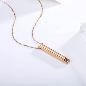 قلادة صدفية آمنة, قلادة صدفية جراحية مصنوعة من الفولاذ الصلب لتهدئة المزاج للمصابين بالتنفس لتخفيف الضغط والتوتر والتنفس - Product Image 4