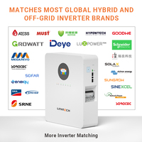Système de stockage d'énergie solaire mural pour la maison, 51,2 V 100 Ah 5,12 kWh, batterie de stockage d'énergie tout-en-un, batterie au lithium Lifepo4 5 kWh