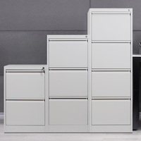 Armoire de rangement verticale à 2/3/4 tiroirs à prix abordable, en acier, pour documents et dossiers, avec tiroirs de bureau