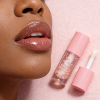 Gloss à lèvres transparent vegan, minéral, waterproof, avec logo personnalisé, essence de caviar, certifié MSDS, effet repulpant, maquillage pour les lèvres