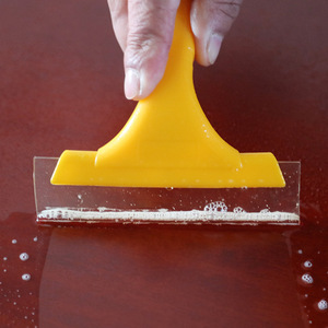 Raschietto per acqua giallo con manico corto e lungo, strumento per pellicole pubblicitarie Oxford per auto, raschietto per <span class=keywords><strong>vetro</strong></span>, raschietto per fughe, raschietto per tendini - Product Image 3